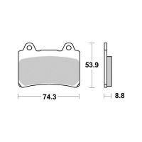 Brzdové destičky VESRAH VD242/2JL